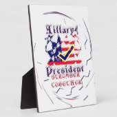 Abstimmung für Hillary USA Stronger Together My Pr Fotoplatte (Seite)