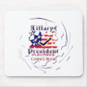 Abstimmung für Hillary USA Stronger Together My Pr Mousepad (Vorne)