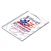 Abstimmung für Hillary USA Stronger Together My Pr Notizblock (Linke Seite)