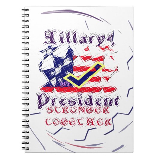 Abstimmung für Hillary USA Stronger Together My Pr Notizblock (Vorderseite)