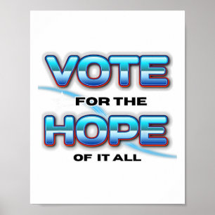 Abstimmung für Hoffnung Kamala Harris - Harris Wal Poster