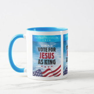 Abstimmung für Jesus als Präsidentschaftswahl 2024 Tasse