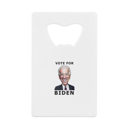 Abstimmung für Joe Biden Geldbeutel Flaschenöffner (Vorderseite)