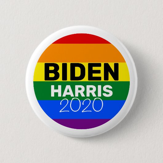 Abstimmung für Joe Biden & Kamala Harris 2020 Button (Vorderseite)