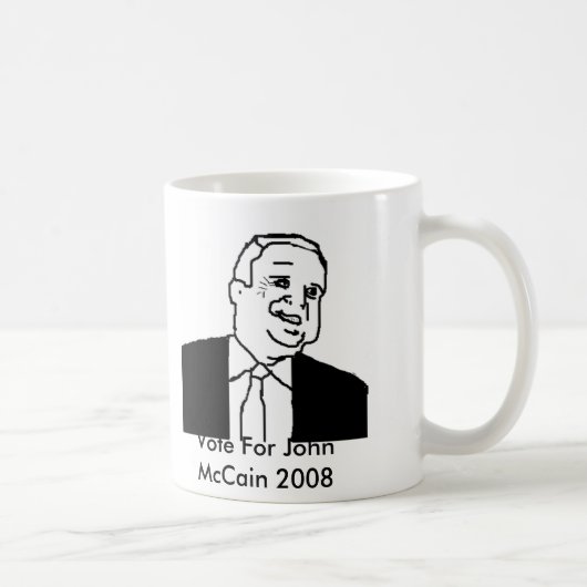 Abstimmung für John McCain Tasse (Rechts)