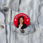 Abstimmung für Kamala Harris 2024 Button (Beispiel)