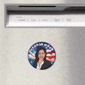 Abstimmung für Kamala Harris 2024 Magnet (In Situ (Geschirrspüler))