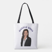 Abstimmung für Kamala Harris 2024 Tasche (Rückseite)
