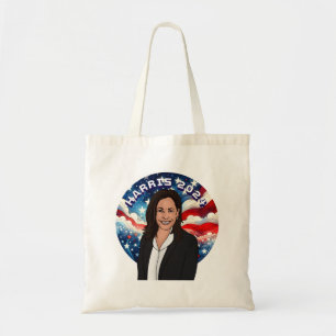 Abstimmung für Kamala Harris 2024 Tragetasche
