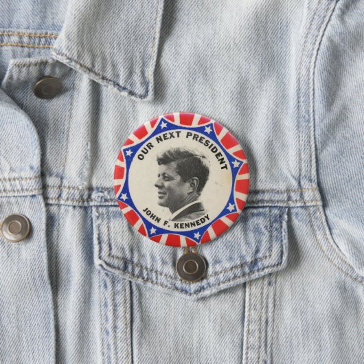 Abstimmung für Kennedy-Wahl-Knopf Button (Beispiel)