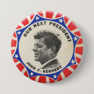 Abstimmung für Kennedy-Wahl-Knopf Button