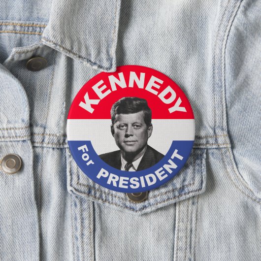 Abstimmung für Kennedy-Wahl-Knopf Button (Beispiel)