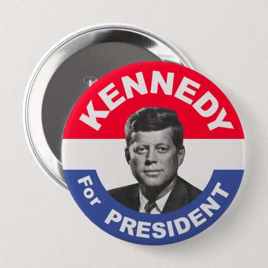 Abstimmung für Kennedy-Wahl-Knopf Button (Vorne & Hinten)