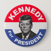 Abstimmung für Kennedy-Wahl-Knopf Button (Vorderseite)