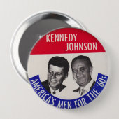 Abstimmung für Kennedy-Wahl-Knopf Button (Vorne & Hinten)