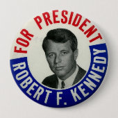 Abstimmung für Kennedy-Wahl-Knopf Button (Vorderseite)