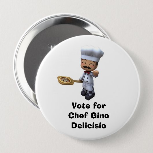 Abstimmung für Kochs-Gino-Button Button (Vorne & Hinten)