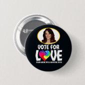 Abstimmung für Marianne Williamson 2020 Button (Vorne & Hinten)