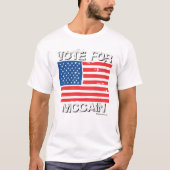 Abstimmung für McCain T - Shirt (Vorderseite)