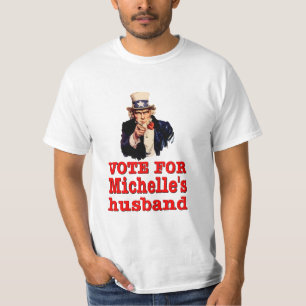 Abstimmung für Michelle Ehemann. Amerikanische T-Shirt