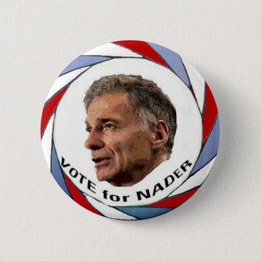 Abstimmung für Nader-Knopf Button (Vorderseite)