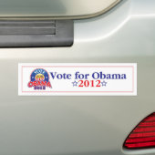Abstimmung für Obama 2012 Autoaufkleber (Auf Auto)