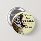 Abstimmung für Obama 2012_ Button (Vorne & Hinten)
