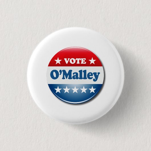 Abstimmung für O'Malley 2016 Button (Vorderseite)