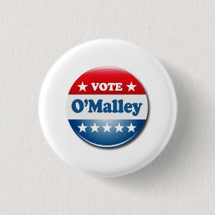 Abstimmung für O'Malley 2016 Button