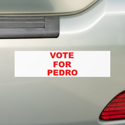Abstimmung für Pedro Autoaufkleber (Auf Auto)