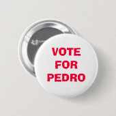 ABSTIMMUNG FÜR PEDRO BUTTON (Vorne & Hinten)