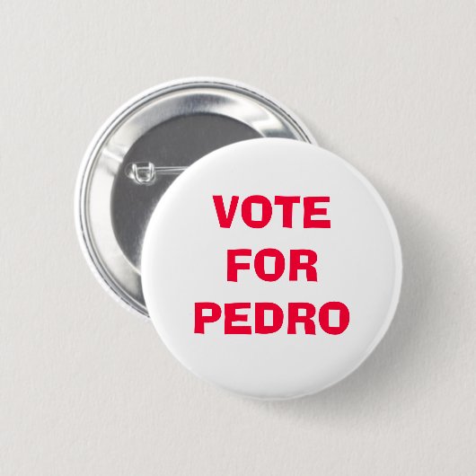 ABSTIMMUNG FÜR PEDRO BUTTON (Vorne & Hinten)