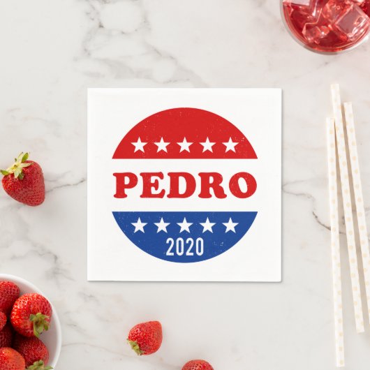 Abstimmung für Pedro im Jahr 2020 Funny Voter Butt Serviette (Beispiel)