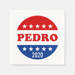 Abstimmung für Pedro im Jahr 2020 Funny Voter Butt Serviette