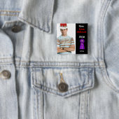 Abstimmung für Prom King (Lila) Button (Beispiel)