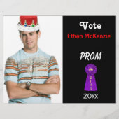 Abstimmung für Prom King (Lila) Flyer (Vorne)