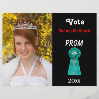 Abstimmung für Prom Queen (Aqua) Flyer