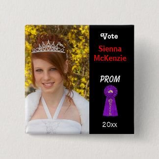 Abstimmung für Prom Queen (Lila) Button