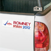 Abstimmung für Romney Ryan 2012 Autoaufkleber (Auf Lkw)