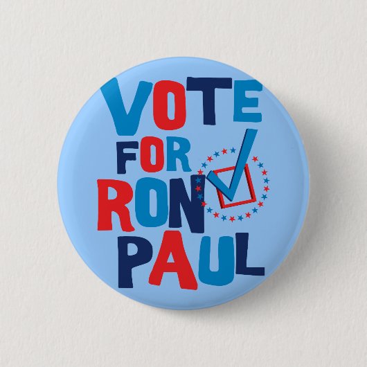 Abstimmung für Ron Paul-Wahl 2012 Button (Vorderseite)