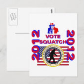 Abstimmung für Squatch 2010 Postkarte (Vorne/Hinten)