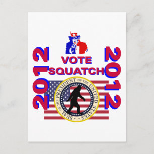 Abstimmung für Squatch 2010 Postkarte