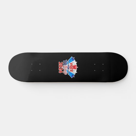 Abstimmung für Trump 2024 Stars Skateboard (Horizontal)