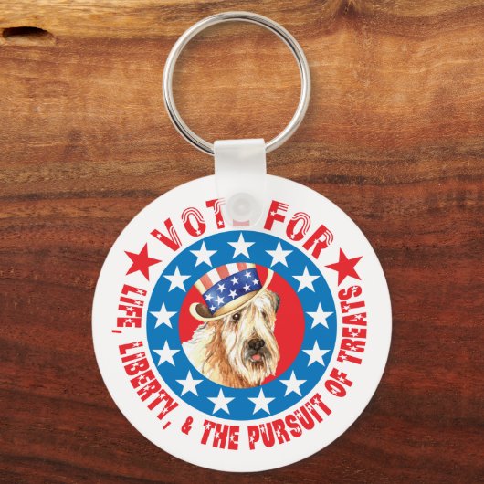 Abstimmung für Wheaten Terrier Schlüsselanhänger (Vorderseite)