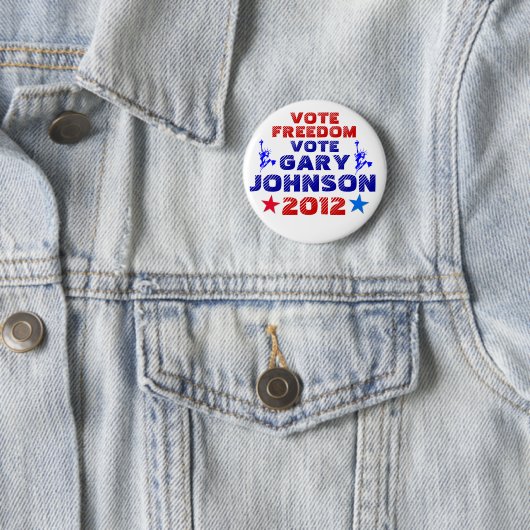 Abstimmung Gary Johnson 2012 Button (Beispiel)