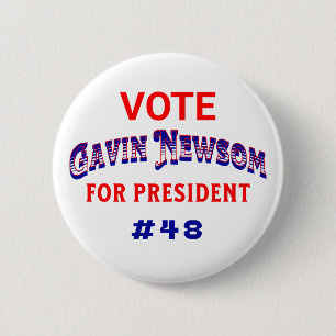Abstimmung Gavin Newsom Button