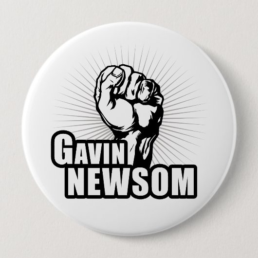 Abstimmung Gavin Newsom Button (Vorderseite)