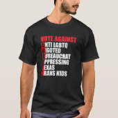 Abstimmung gegen Greg Abbott Texas Demokrat Akrost T-Shirt (Vorderseite)