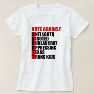 Abstimmung gegen Greg Abbott Texas Demokrat Akrost T-Shirt