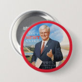 Abstimmung Gingrich 2012 Button (Vorne & Hinten)